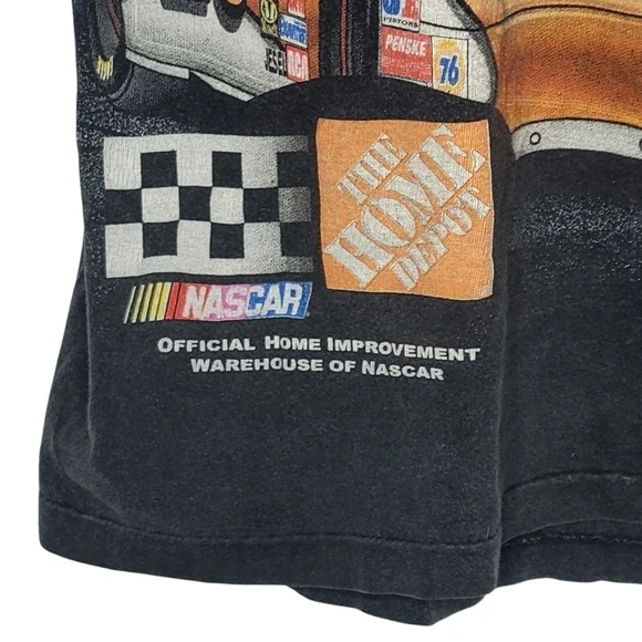 Vintage 90s NASCAR Tony Stewart #20 Built for the Future All Over Print T-Shirt - Picture 4 of 7